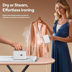 Newbealer Travel Steam Iron for Clothes, Global Voltage 100-240V Handheld - Image 3