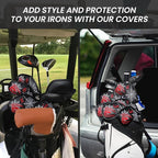 FINGER TEN Premium Synthetic Leather Stylish Iron & Wedge Golf Head Covers - Image 7