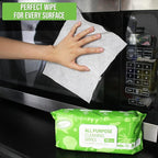 Air Jungles All Purpose Car and Home Cleaning Wipes 70 Count, Extra Large 8" x - Image 4