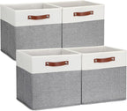 DULLEMELO Storage Cubes 13 inch, Collapsible Sturdy Cube Storage Bins by DULLEMELO