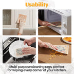 JOYMOOP 12 Pack Decorate Cleaning Cloth, Reusable Absorbent Dish Towels - Image 6