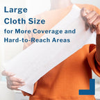 McKesson Washcloth Wipes for Adults, Unscented Disposable Wash Cloths for Body - Image 2