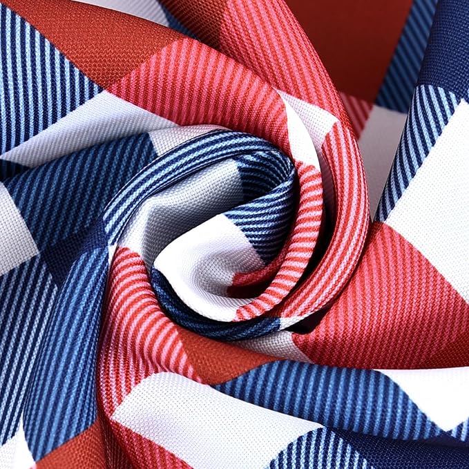 Patriotic Party Plaid Tablecloth Fabric - Image 3