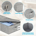 Under Bed Storage Container Bin 3 Pack, Low Profile Foldable Underbed Clothes - Image 5
