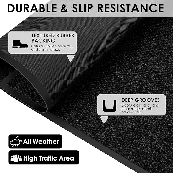 3′ x 50′ Front Door Mat Indoor Outdoor Entrance, Commercial Floor Mat Heavy - Image 7