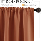 RYB HOME Small Curtains Blackout - Image 2