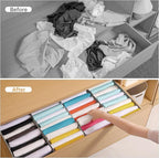 4 Packs T-shirt Drawer Organizers - Image 3