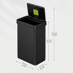 EKO Deluxe Mirage-T 50 Liter / 13.2 Gallon Touchless Rectangular Motion Sensor - Image 3