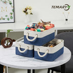 Temary Small Storage Baskets for Shelves, Fabric Storage Bins - Image 6