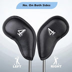 CRAFTSMAN GOLF 12pcs or 1pc Thick Synthetic Leather Golf Iron Head Covers Set - Image 4