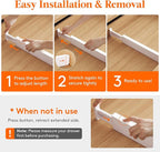 Lifewit 5 Pack Kitchen Drawer Dividers 2.36" High, Plastic Expandable - Image 5