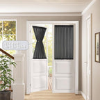 Tollpiz Small Sheer Curtain Linen Textured Curtain Sheers Doorway Light - Image 2