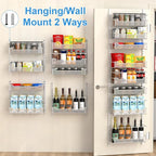 Over the Door Pantry Organizer, 8-Tier Over the Door Organizer - Image 6