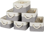 Temary Small Storage Baskets for Organizing 6Pcs Small Storage Bins, Decorative - Image 8