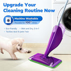 4 Pack Reusable Microfiber Mop Pads, Compatible - Image 6