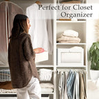 Criusia 4 Pack Closet Organizers and Storage, Large Linen Closet Baskets - Image 6