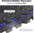 AIRHOP 0.56in Thick 48 Sq Ft Exercise Equipment Mats, 12 Tiles Upgraded Rubber - Image 2