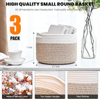 Small Storage Baskets for Organizing, Organizer Baskets for Shelves, Small - Image 3