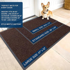 OLANLY Front Door Mat Indoor Outdoor Entrance, Waterproof Heavy Duty Doormat - Image 2