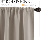 RYB HOME Bathroom Window Curtains - Image 2