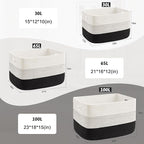 Blanket Basket, Rectangle Woven Baskets - Image 5