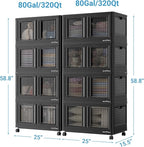 BROVIEW 160Gal Stackable Storage Bins - Image 2