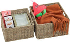 HOONEX Wicker Storage Baskets for Organizing, Decorative Woven Seagrass Baskets - Image 4