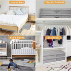punemi Under Bed Storage Containers, Long Flat Firm Sides Underbed Organization - Image 8