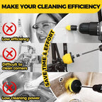 Holikme 11 Piece Drill Brush Attachment Set Scouring Pads Power Scrubber Brush - Image 4