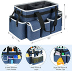 Cleaning Caddy Bag, Large Cleaning Supplies Organizer - Image 3