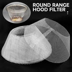 10 Pcs Round Range Hood Filters Filter Replacement Grease Net - Image 4