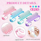 Patelai 12 Pcs Handle Grip Nail Brush Bulk Colorful Nail Scrubber Fingernail - Image 4