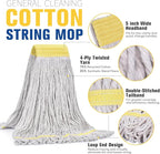 Matthew Cleaning Commercial Mop Head Replacement, 5 Inch Wide Headband - Image 3