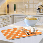Hello Fall Burnt Orange Dish Drying Mat - Image 6