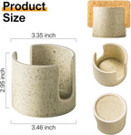 Sponge Holder for Kitchen Sink, Ceramic Dish Sponge Holder Sink Caddy Compact - Image 3