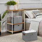 Large 3-Pack Foldable Fabric Storage Bins - Image 7