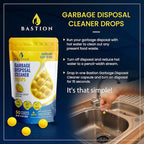 Bastion Garbage Disposal Cleaner and Deodorizer Drops-] Lemon Zest Scented - Image 2