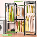 Heavy Duty Clothes Rack, Freestanding Garment Rack System Closet Organizer - Image 5