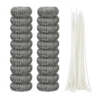 Shappy 20 Pieces Lint Traps Washing Machine Drain Hose Filter Stainless Steel by Shappy