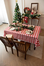 Waterproof Checkered Tablecloth Fabric - Image 2