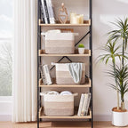 Storage Baskets for Organizing, Woven Baskets for Shelves, Rectangle Decorative - Image 3