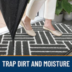 OLANLY Indoor Door Mat, 48x32 Inch, Dirt Resistant and Absorbent, Non-Slip - Image 2