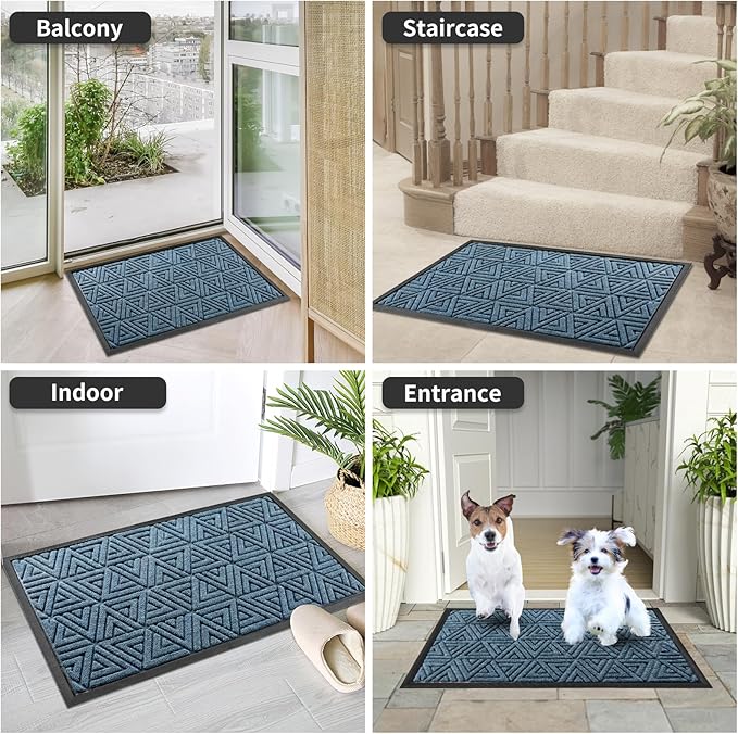 Yimobra Large Door Mat 36x24, All-Weather Waterproof Non-Slip Welcome Matt - Image 8