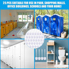 Mimorou 25 Pcs White Toilet Brush, Bathroom Toilet Bowl Brush, Soft Bristle - Image 5
