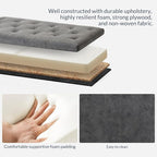 BELLEZE 47" Storage Ottoman, Storage Bench - Image 9