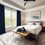 PONY DANCE Navy Blue Blackout Curtains - Image 6