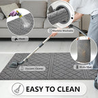 REFETONE Indoor Doormat, Front Back Door Mat 36"x59" Absorbent Rubber Backing - Image 6