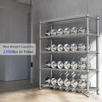 2200 Lbs 5 Tier Storage Rack Metal Wire Shelving Unit, Storage Standing Shelf - Image 6