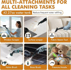 Handheld Steam Cleaner for Home, 15s Heat-Up 42.27oz Tank, 2500W Portable - Image 5