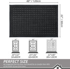 BEQHAUSE Waffle Door Mats Indoor 32"x48", Dog Mat - Image 2